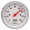 3-3/8" IN-DASH TACHOMETER, 0-8,000 RPM, ARCTIC WHITE